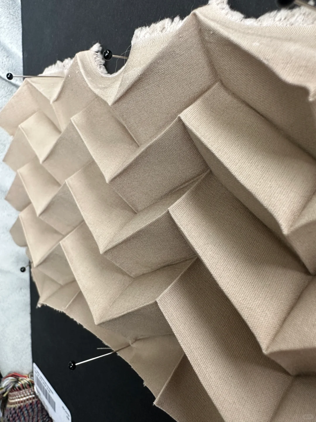 折纸褶皱肌理面料