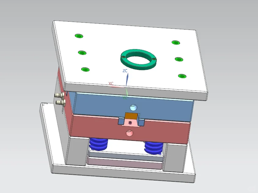 四通管注塑模具设计图纸-一模一腔