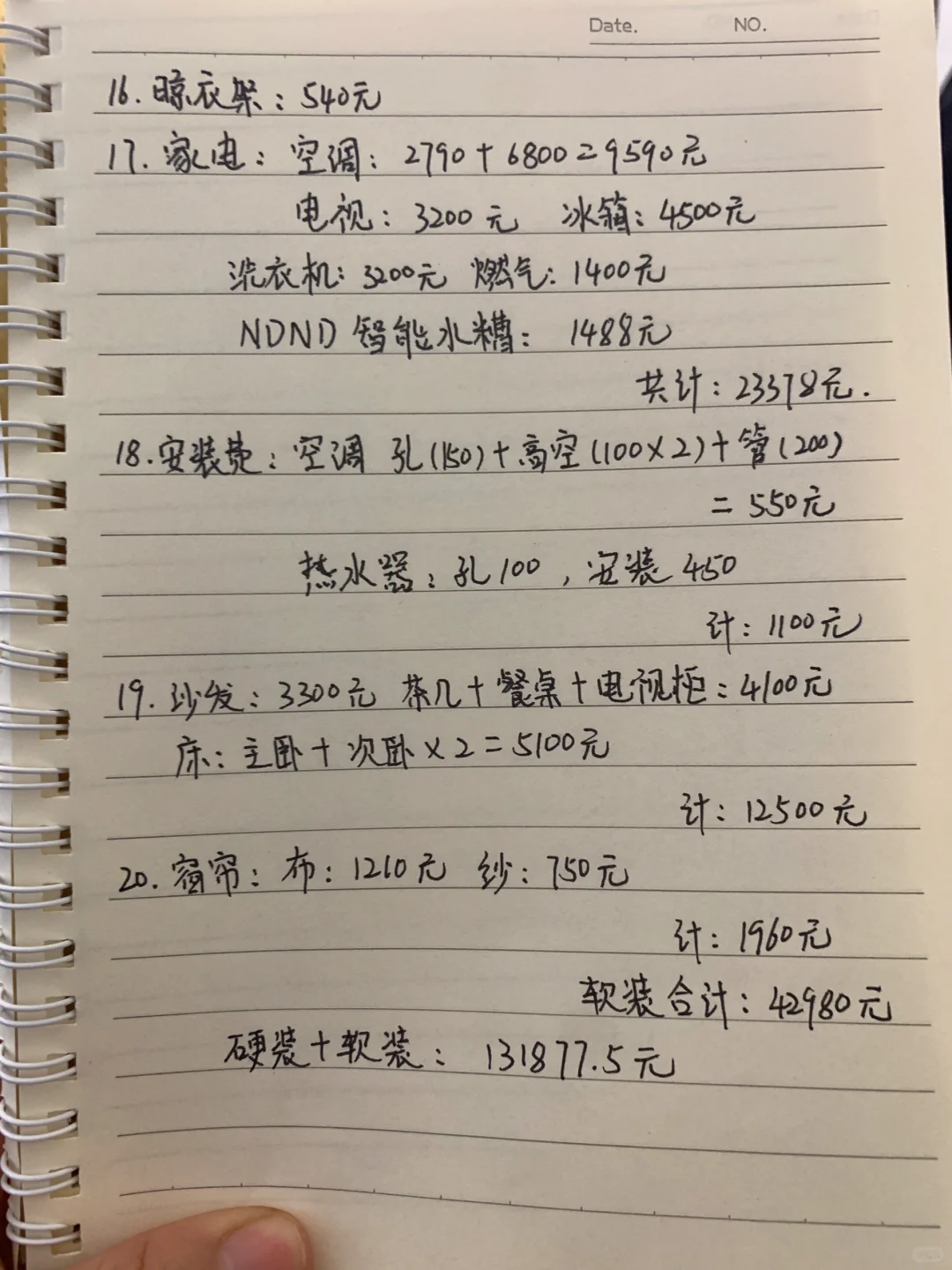 自装省钱了吗？140平装修清单分享清单