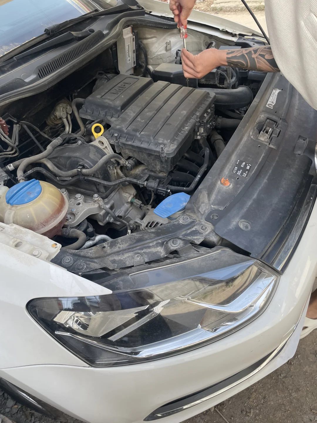 自己更换小polo 火花塞