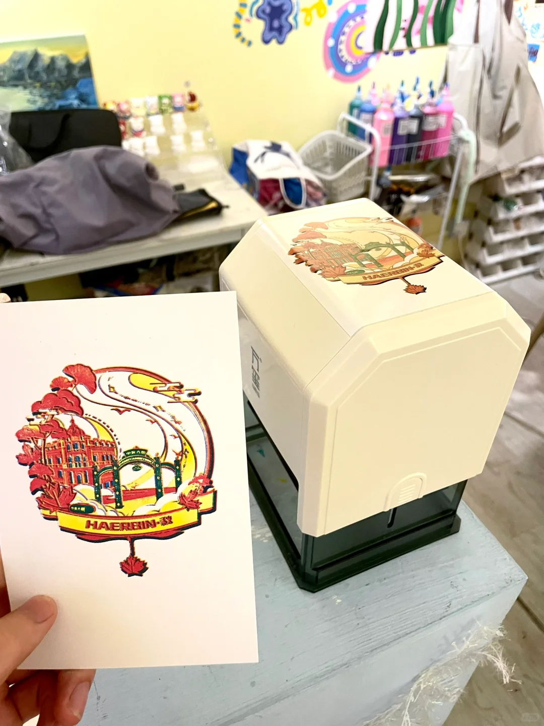 这个多彩印章印出来真的非常有感觉！