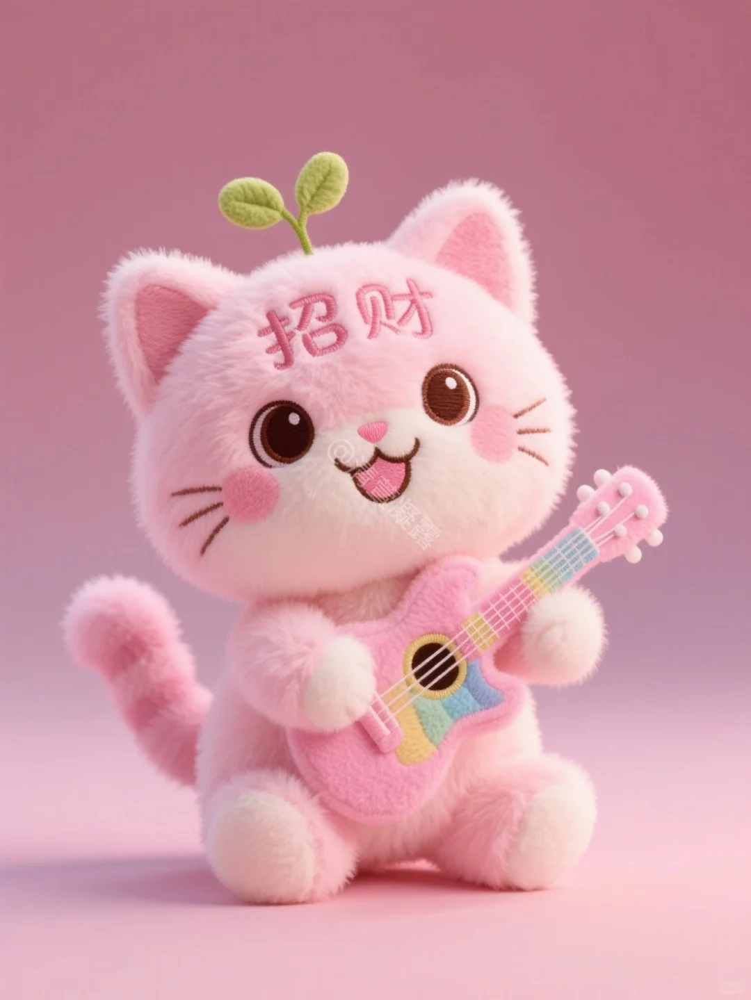 ?多款式可爱毛绒吉他猫咪，萌化了✨