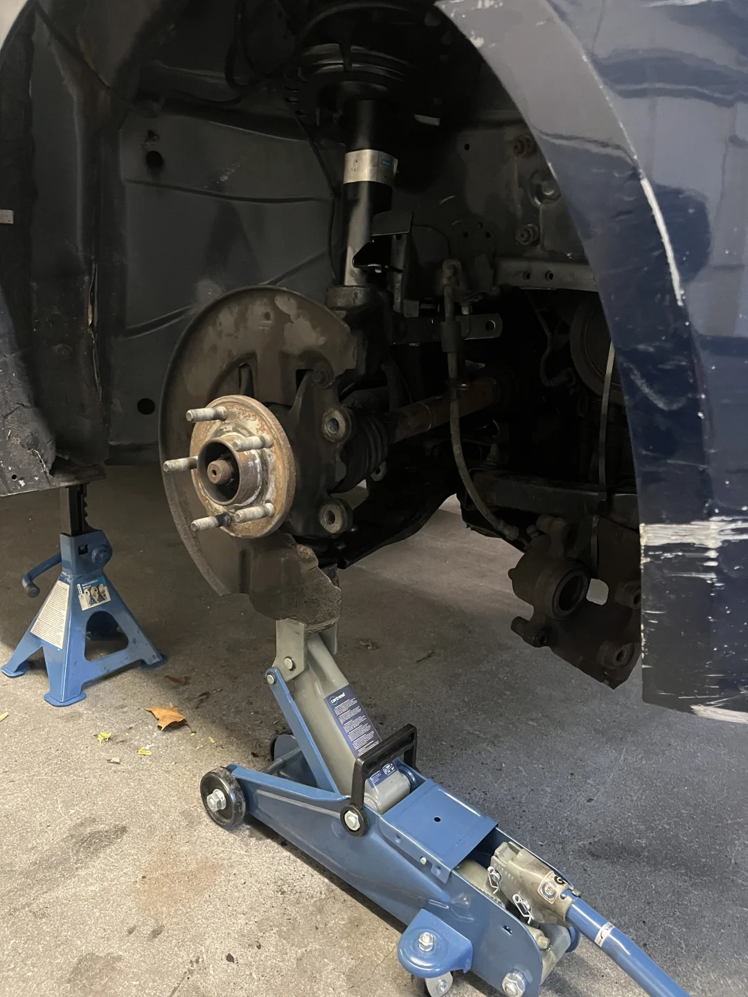 ??修车记录，自己换漏油的避震