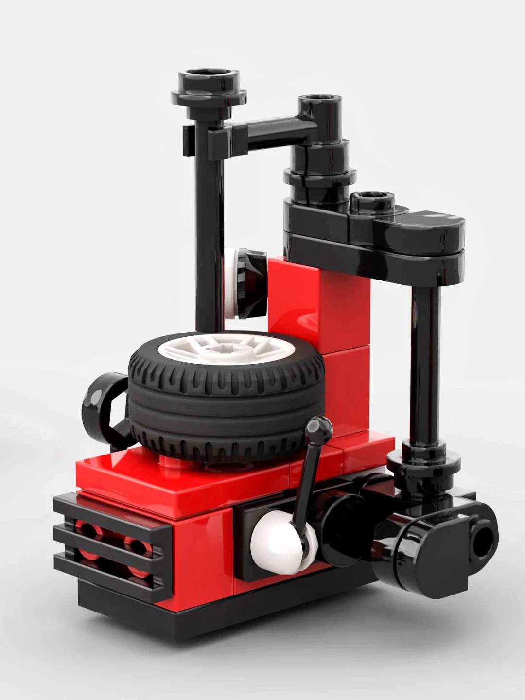 Moc图纸|车辆维修工具 拆胎机和千斤顶