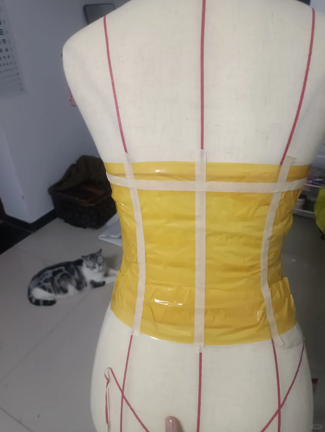 【亲测超精准简单！胶带立体剪裁法?】