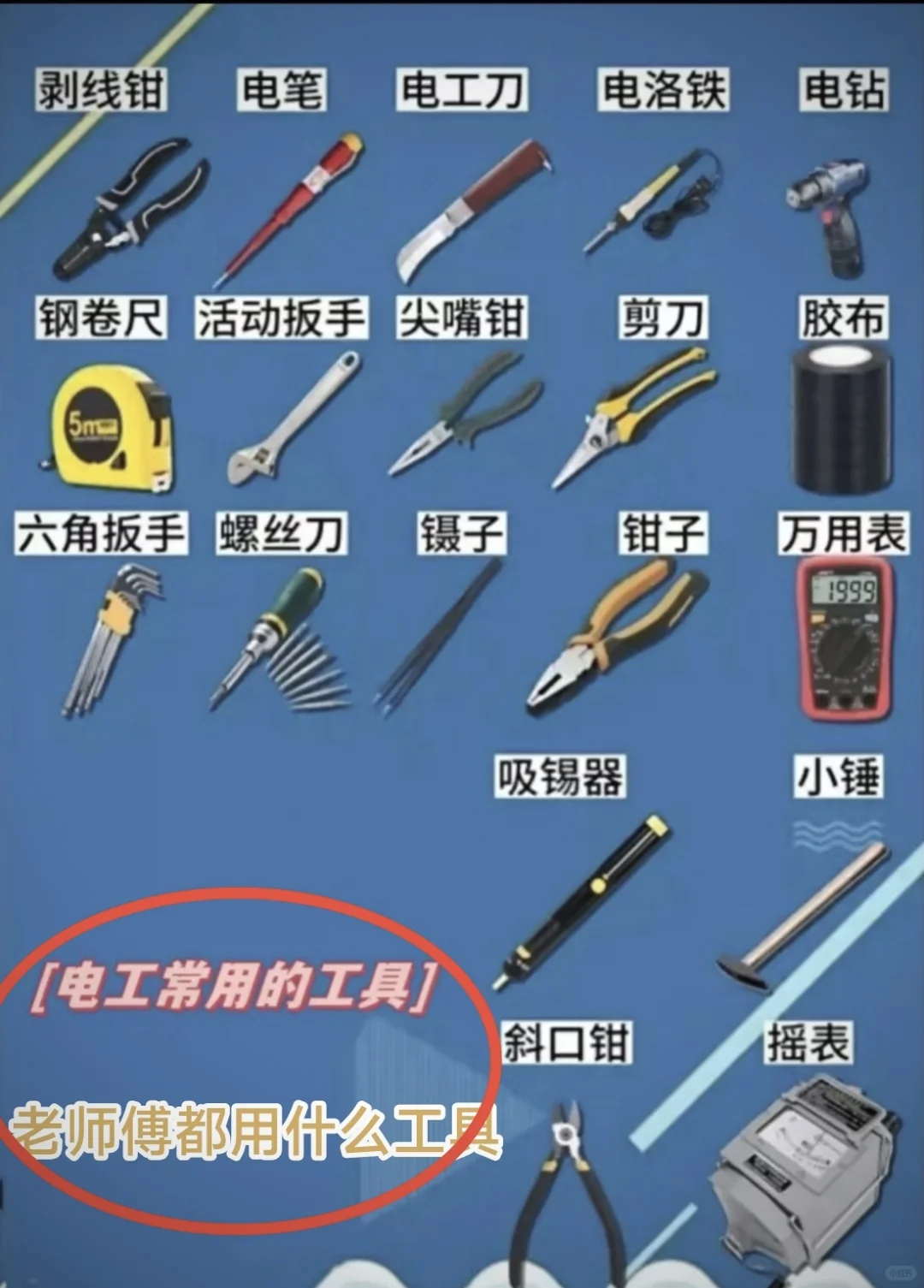 电工常用工具