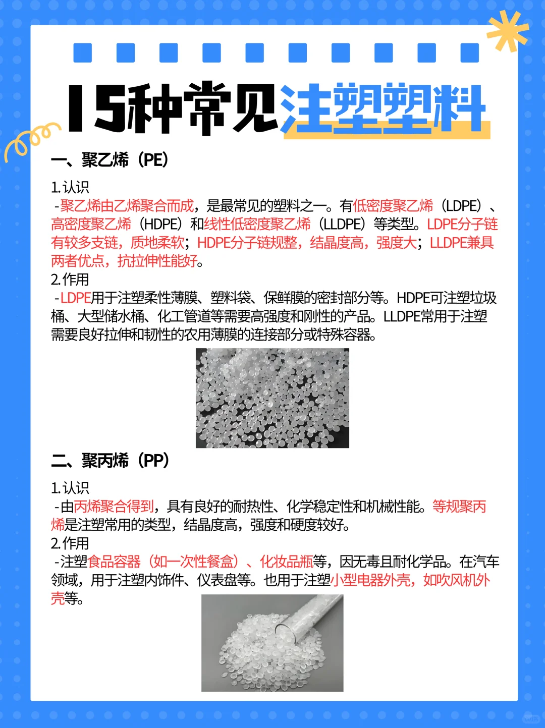 ?注塑塑料大揭秘！15种常见类型一网打尽