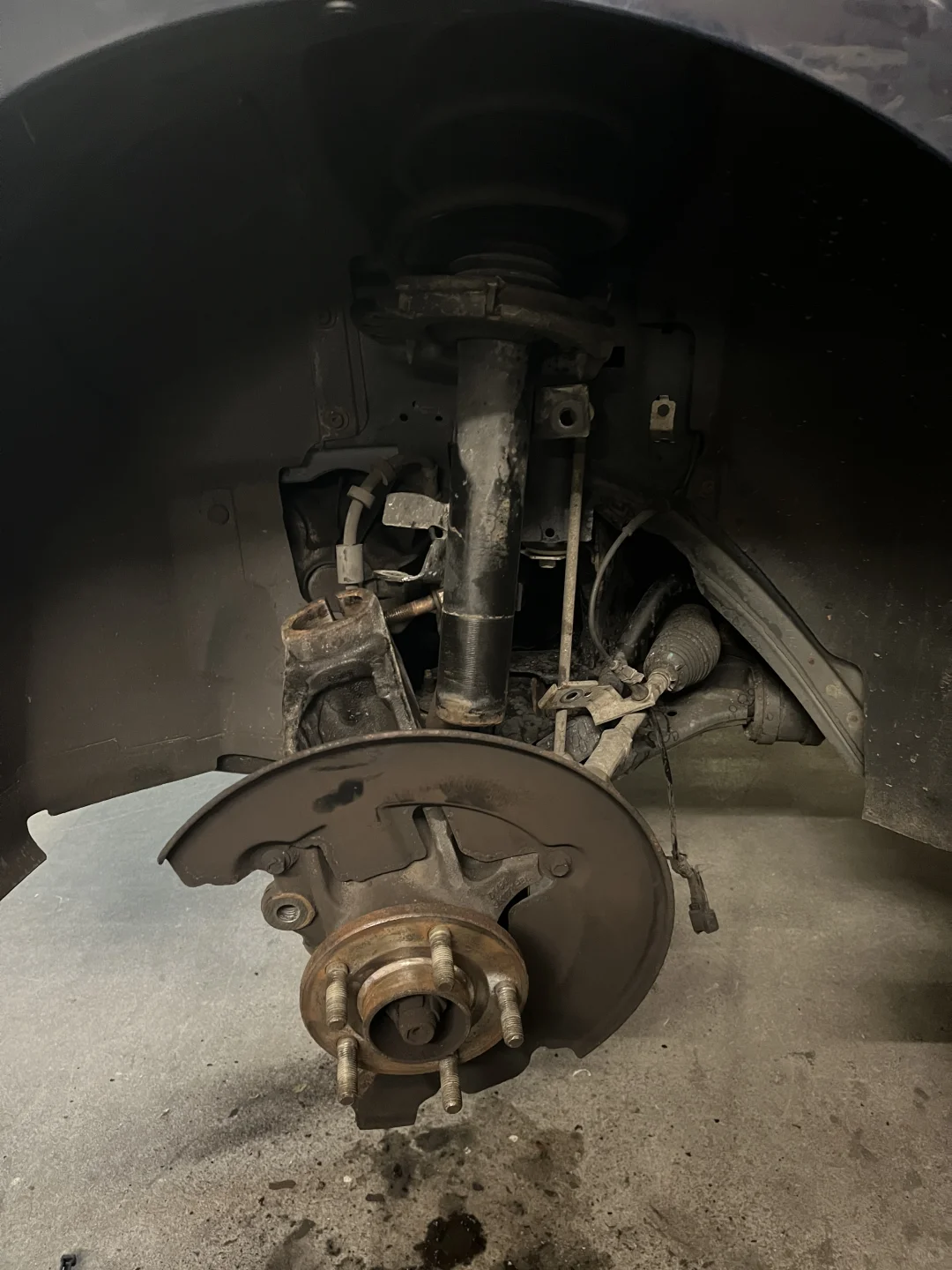 ??修车记录，自己换漏油的避震