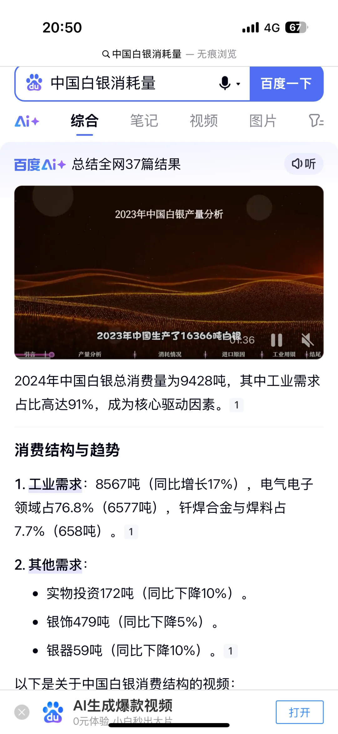 关于白银产量和白银消耗量的争论
