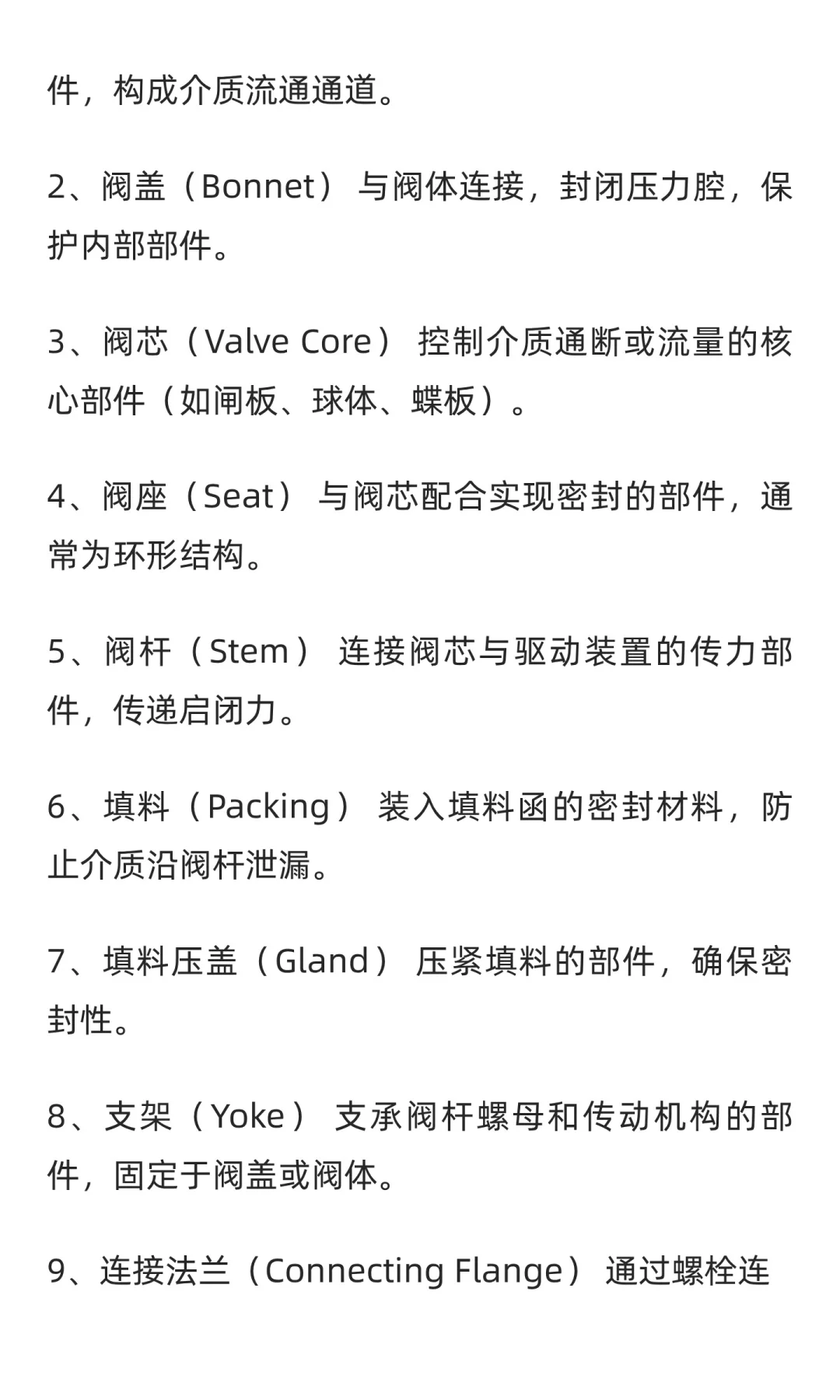 阀门的专用术语有哪些？标光议阀