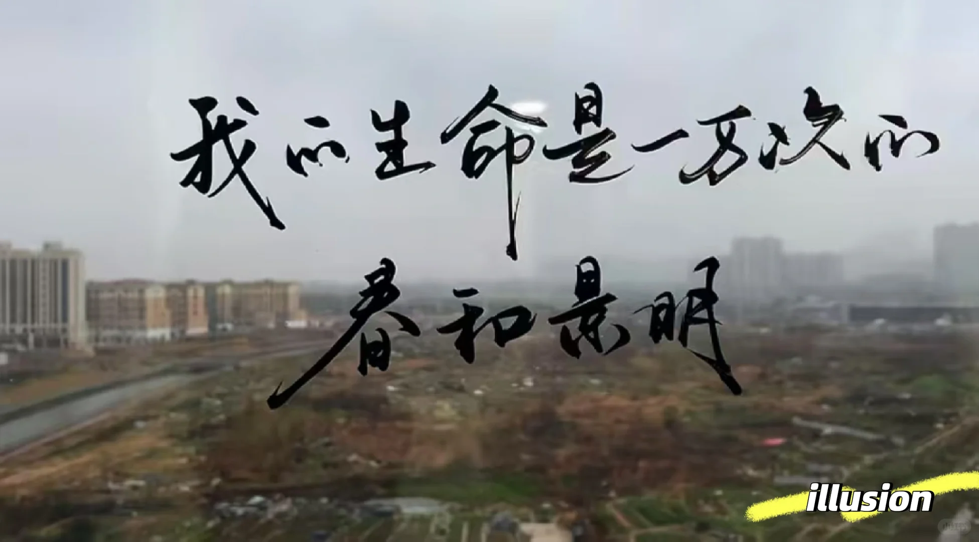 我生命是一万次的春和景明