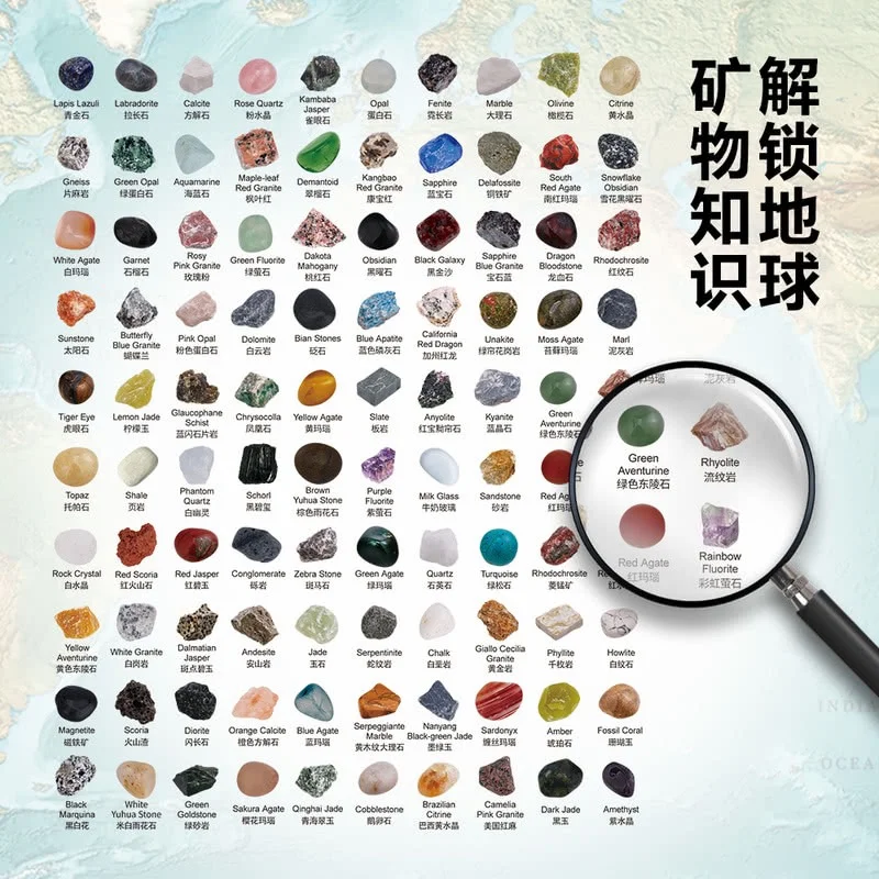 矿物考古挖掘玩具返图?附100个对照图