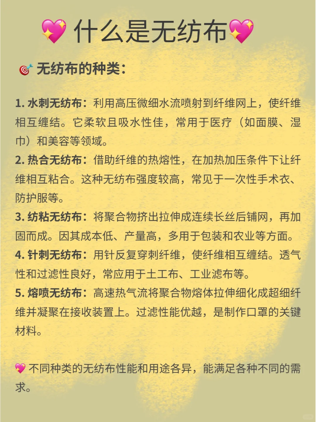 ? 什么是无纺布?