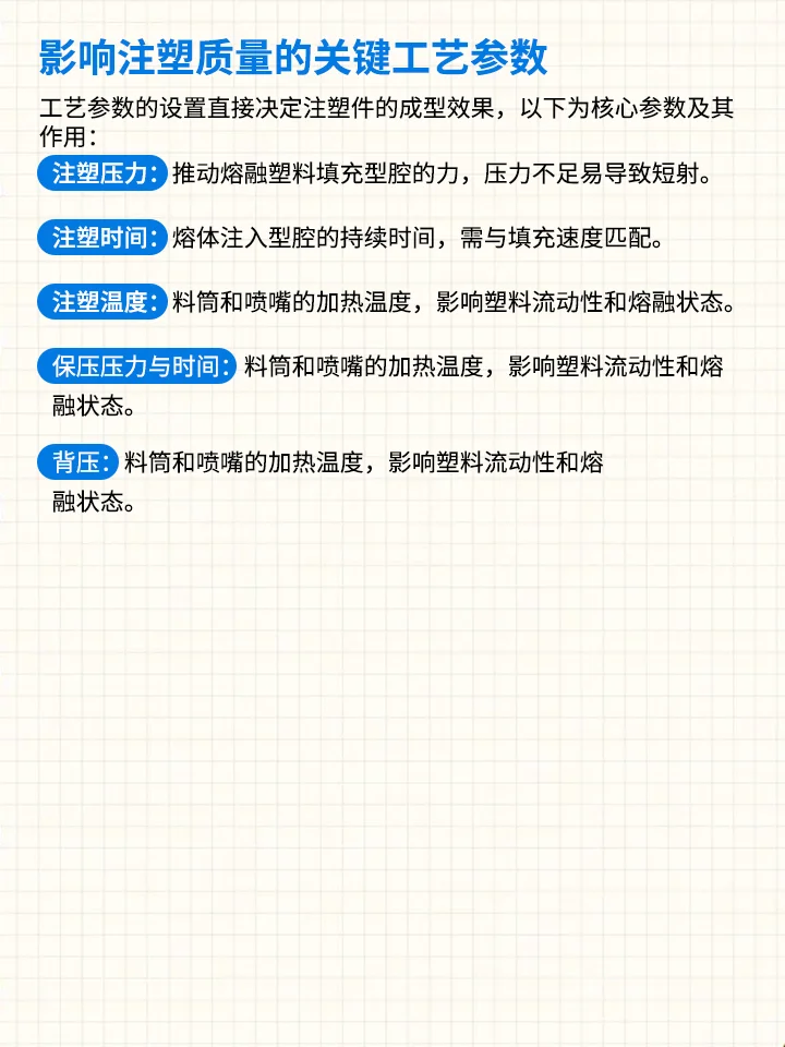 注塑工艺全解析：与常见缺陷解决方案