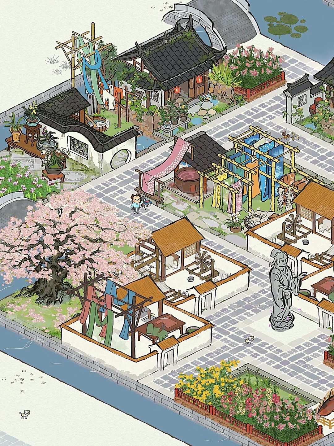 应天｜红袖织绫夸柿蒂?织女雕像生产布局