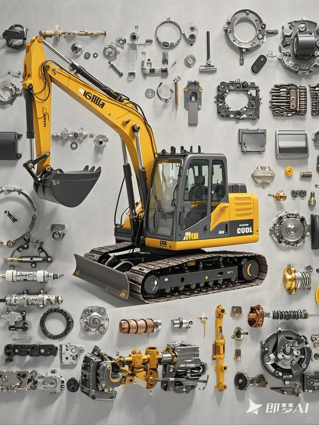 拆解｜挖掘机