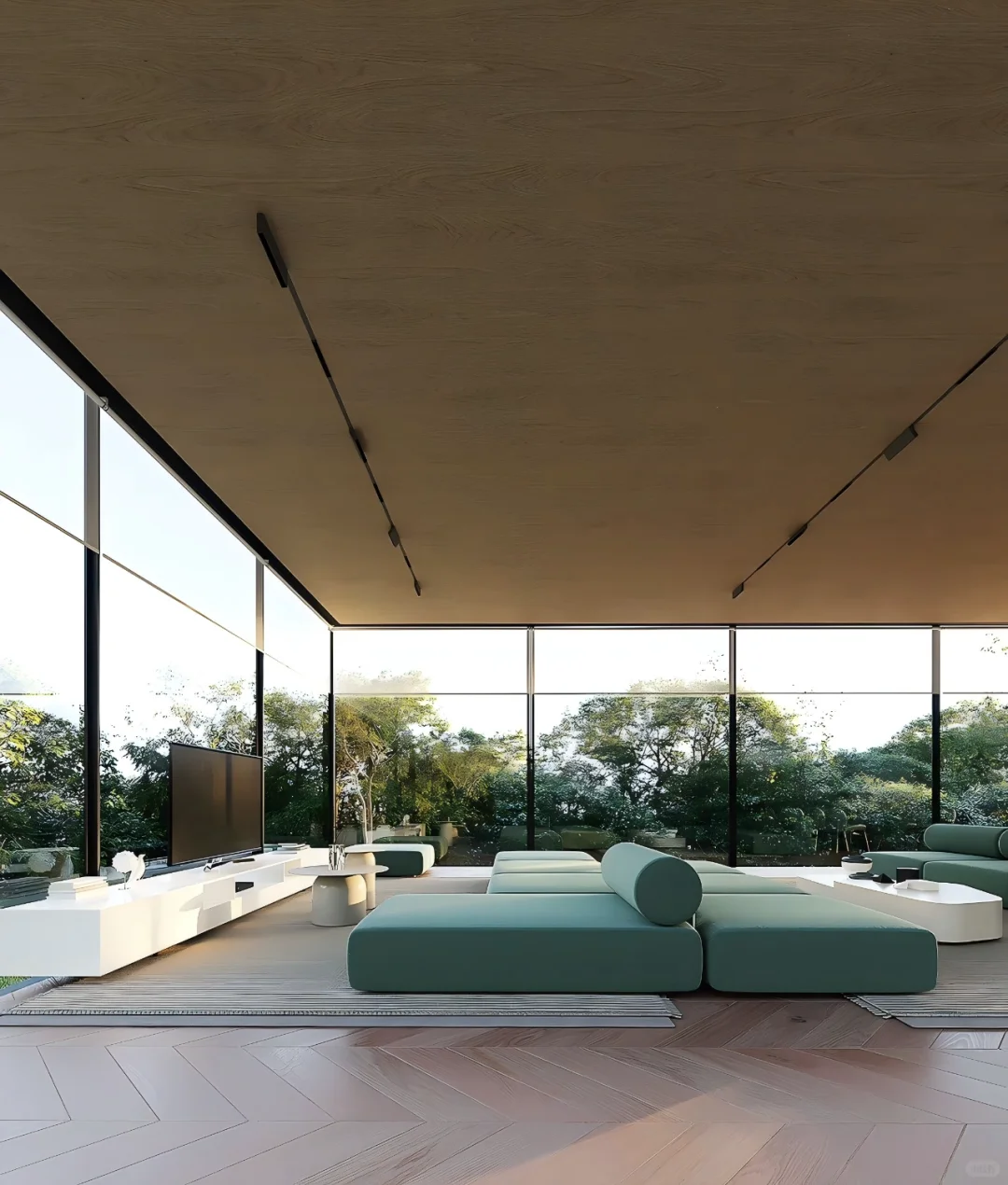 建筑住宅分享｜超极简玻璃梦幻房