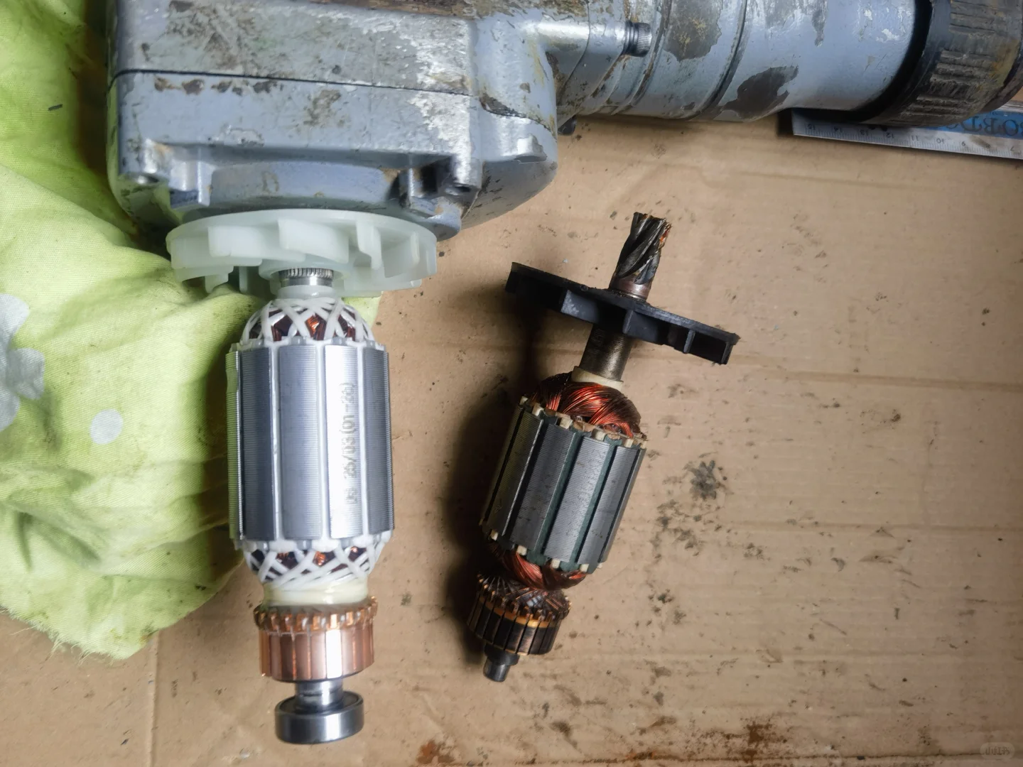 闲来无事，修俩电锤。工具修好要用直接能用