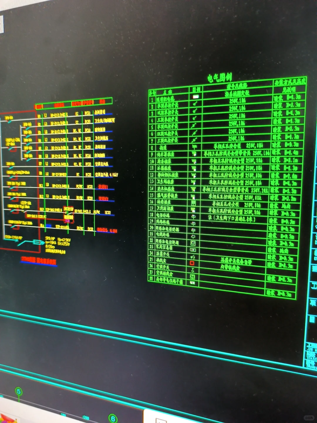 电器系统设计-配电系统CAD图纸
