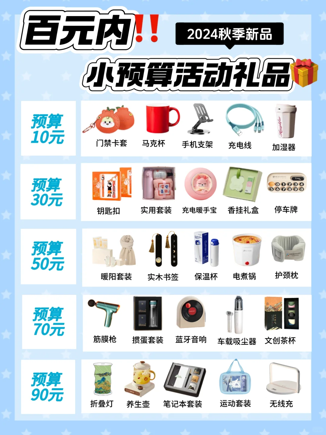 小预算?活动礼品合集?秋季新品快码住