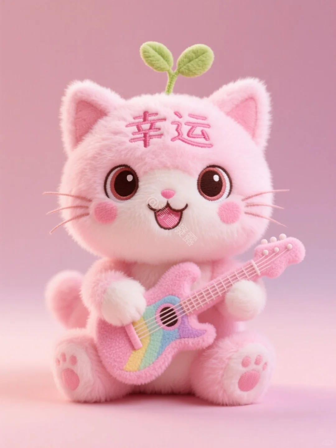 ?多款式可爱毛绒吉他猫咪，萌化了✨