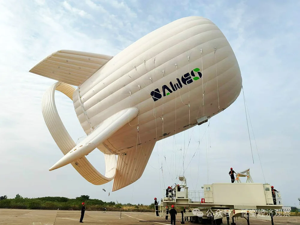 国内自主研制浮空风力发电系统成功升空发电