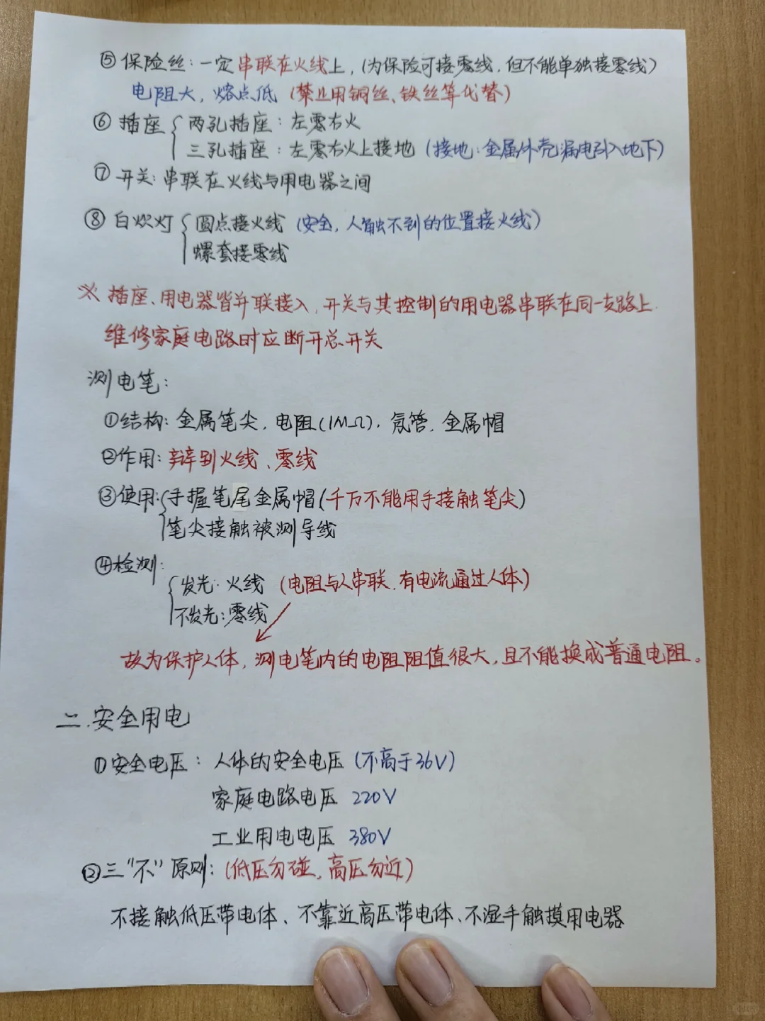 初三家庭电路看完不会来找我