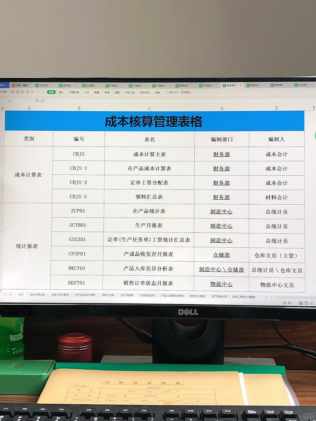 熬了两夜，总算把成本核算打磨成了Excel表