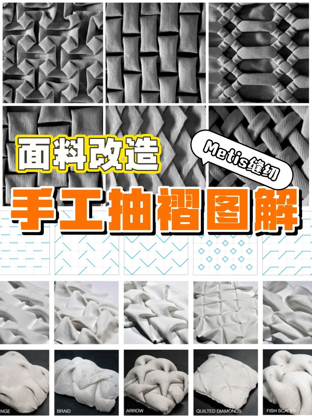 ✨简单实用的手工抽褶面改（➡️含图解）