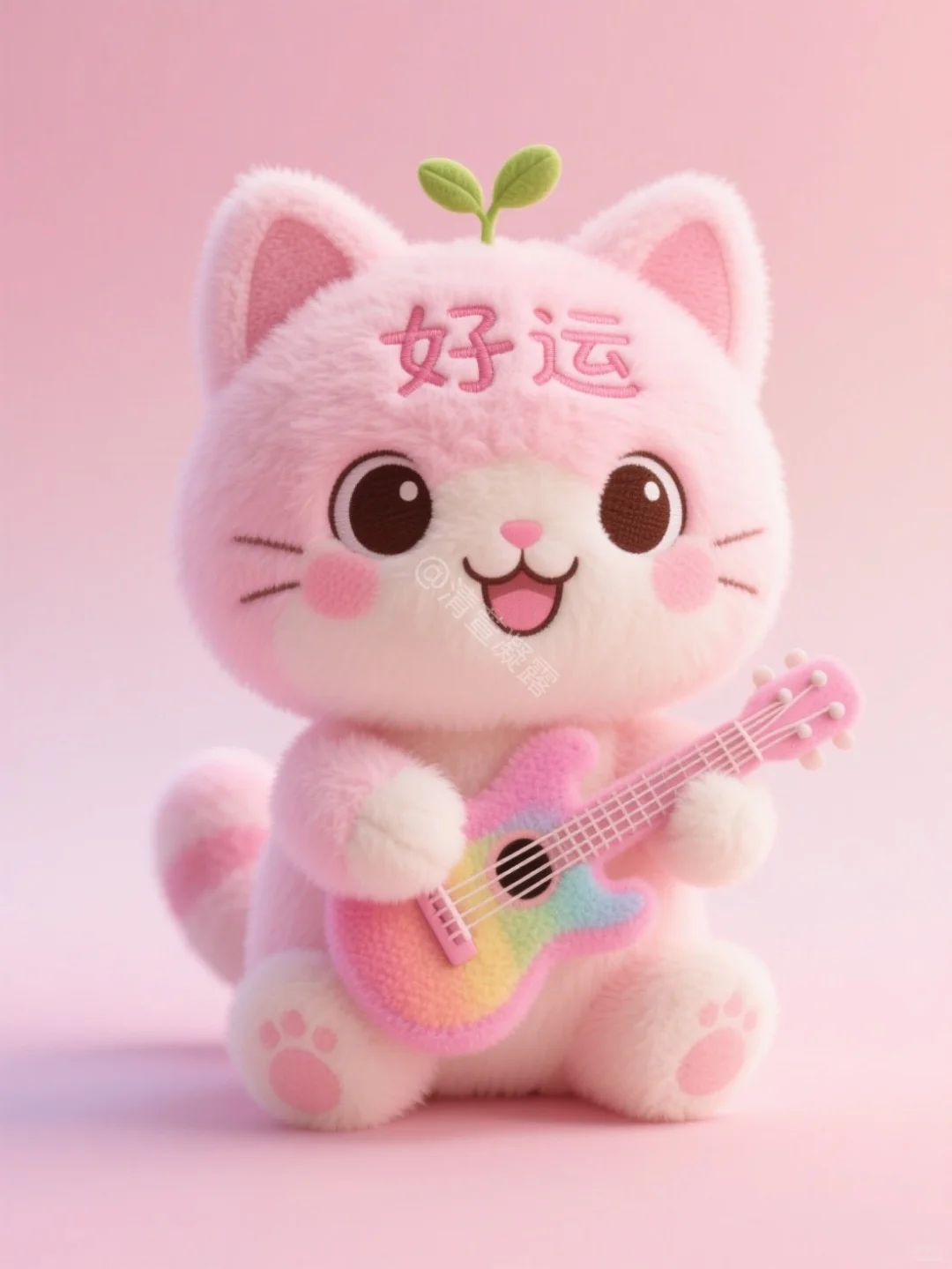 ?多款式可爱毛绒吉他猫咪，萌化了✨