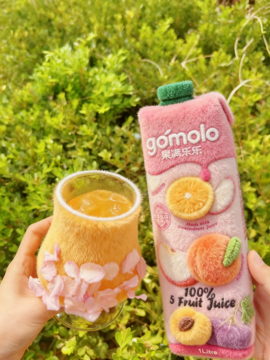 降温啦?果汁也要毛茸茸哒