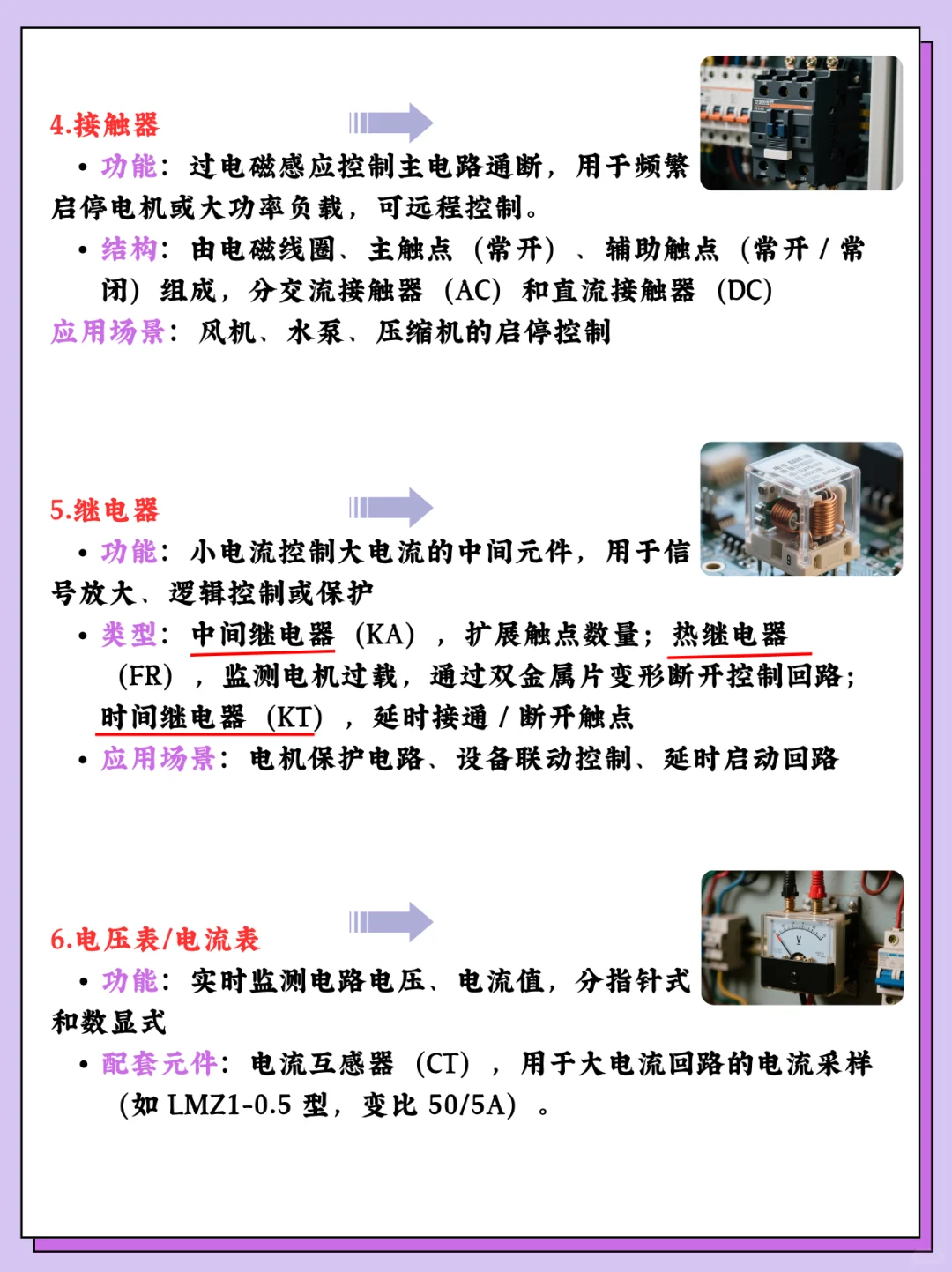 ?电工小白必看！配电柜里藏着的零件详细