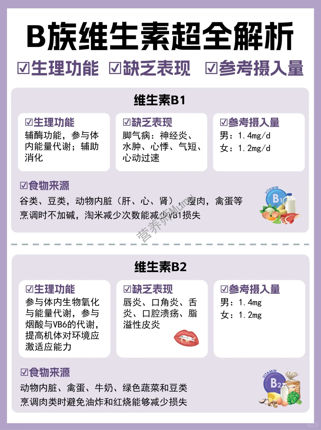 ?超全B族维生素✓对症补充不盲目