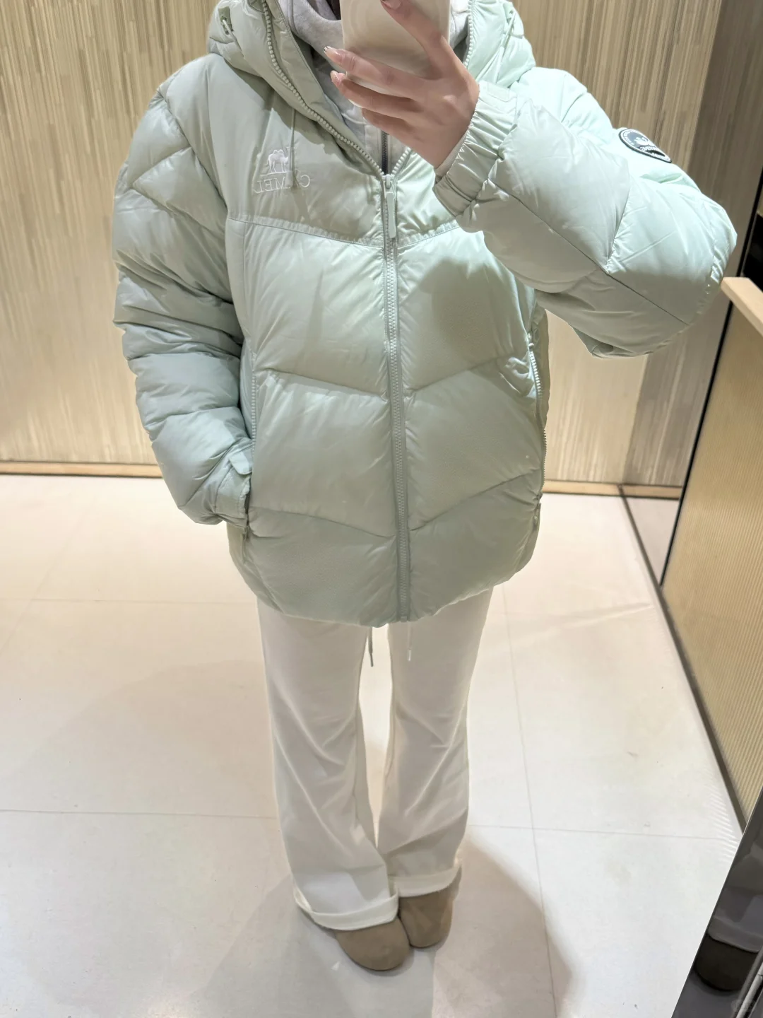 冬天实用穿搭 鹅绒服➕微喇裤 简约韩系！