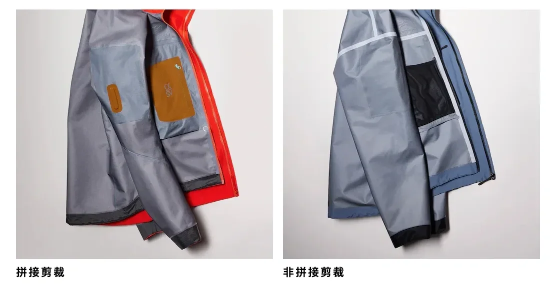 始祖鸟Alpha SV的拼接裁剪,衣服更立体