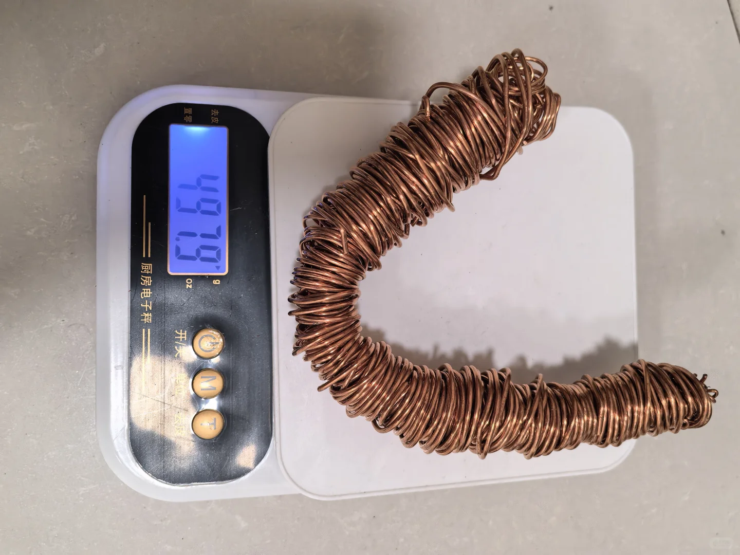 家里闲来无事就捡点废铜铜线