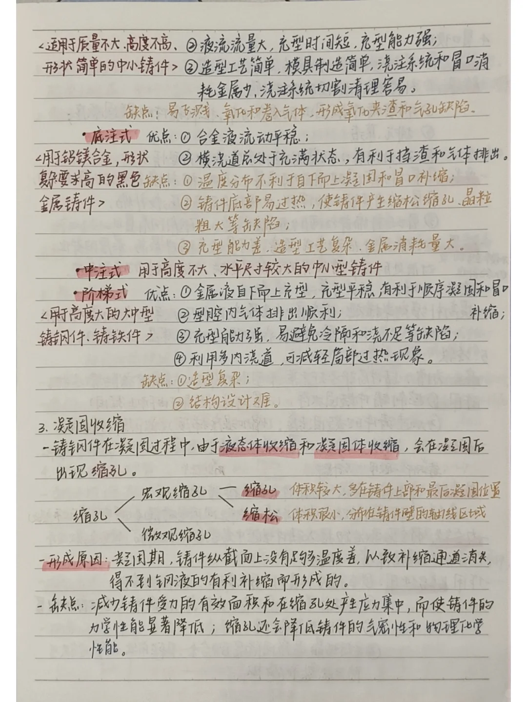 材料加工工程笔记整理 包含铸锻焊知识点