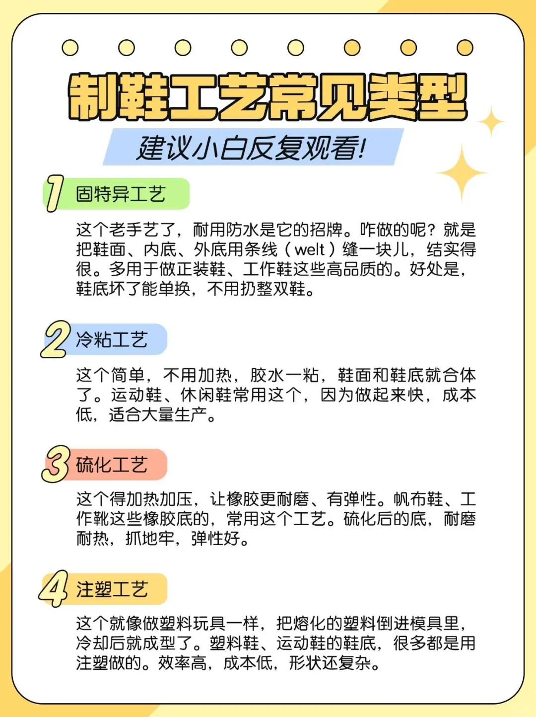 制鞋工艺常见类型总结，新手必看！
