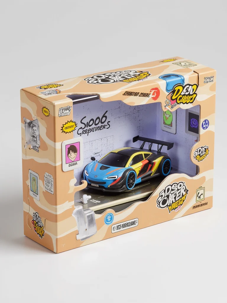 一系列花里胡哨的彩盒形状图适合各类玩具