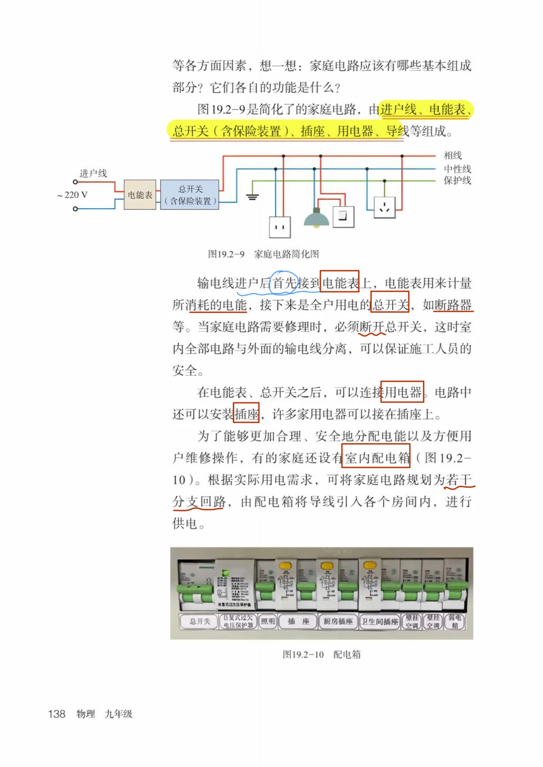 （九物理）十九、2家庭电路的基本组成