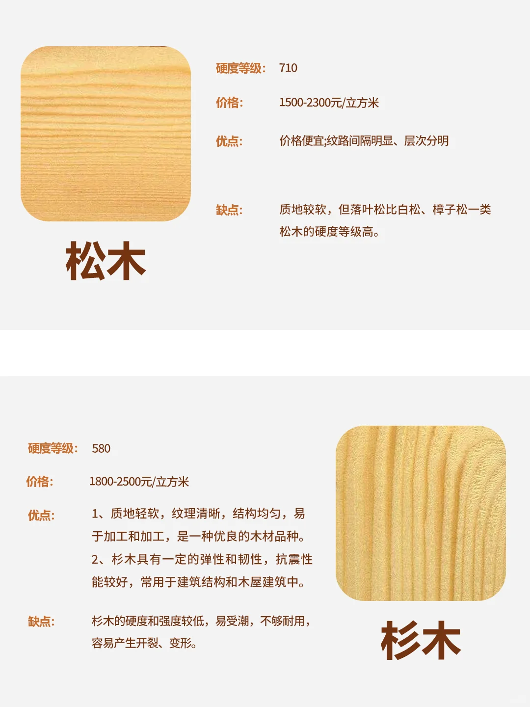 实木家具怎么选❓各种木材优缺点✅‼️