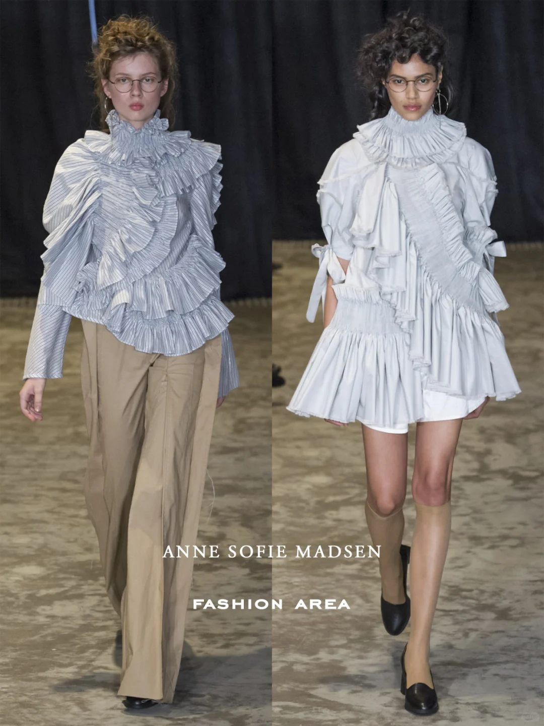 Anne Sofie Madsen 2017SS|鬼才拼接和褶皱
