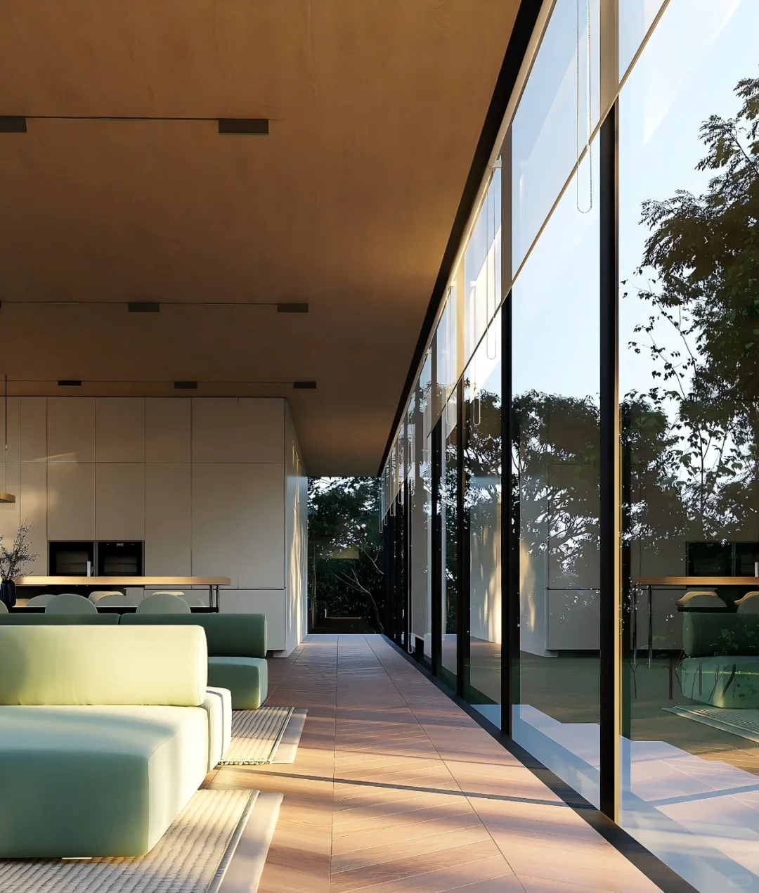 建筑住宅分享｜超极简玻璃梦幻房