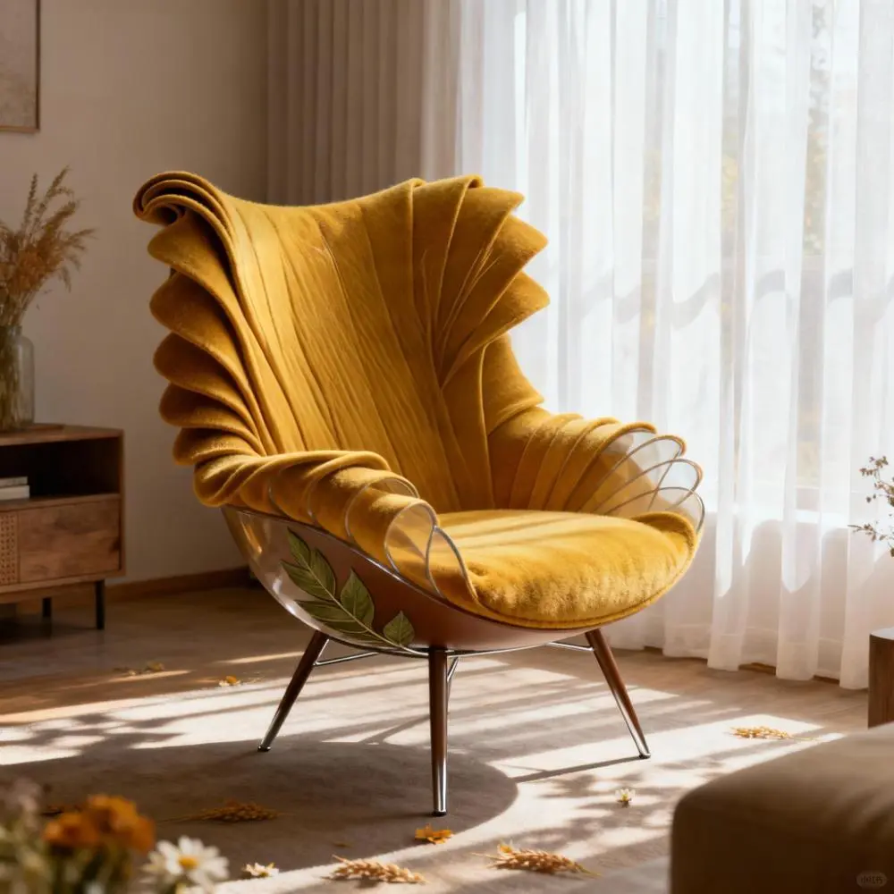 以秋季为特色的椅子设计