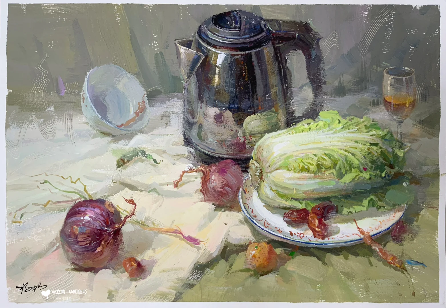 不锈钢 应该是最好画的主体物了吧