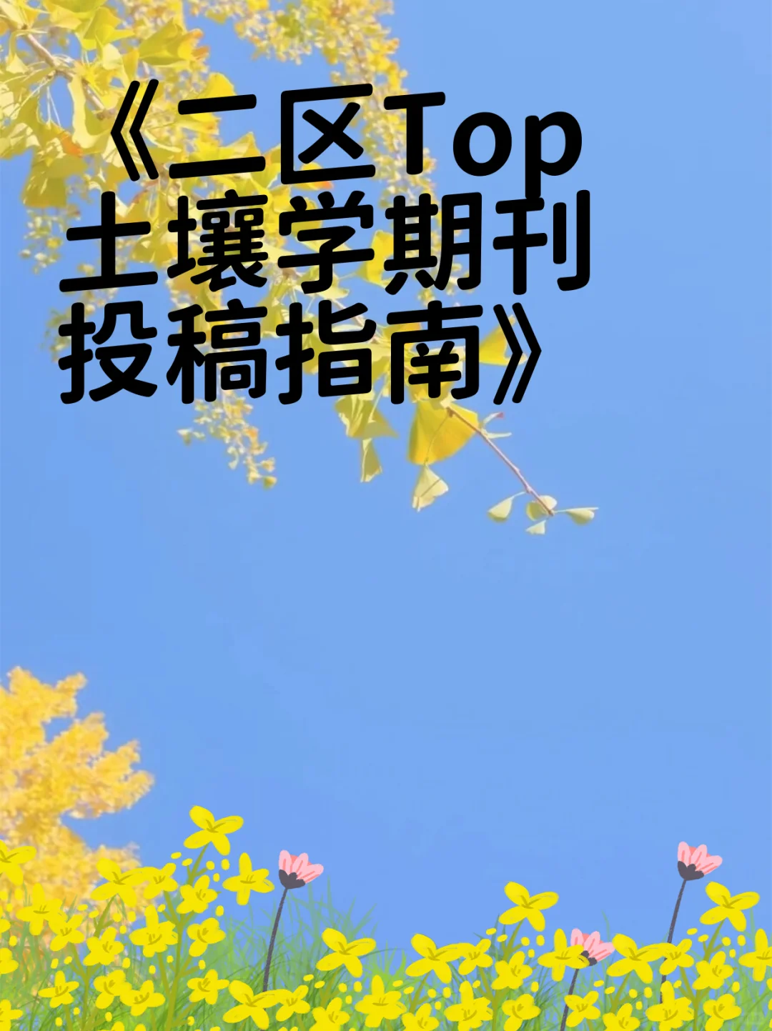 《二区Top土壤学期刊投稿指南》