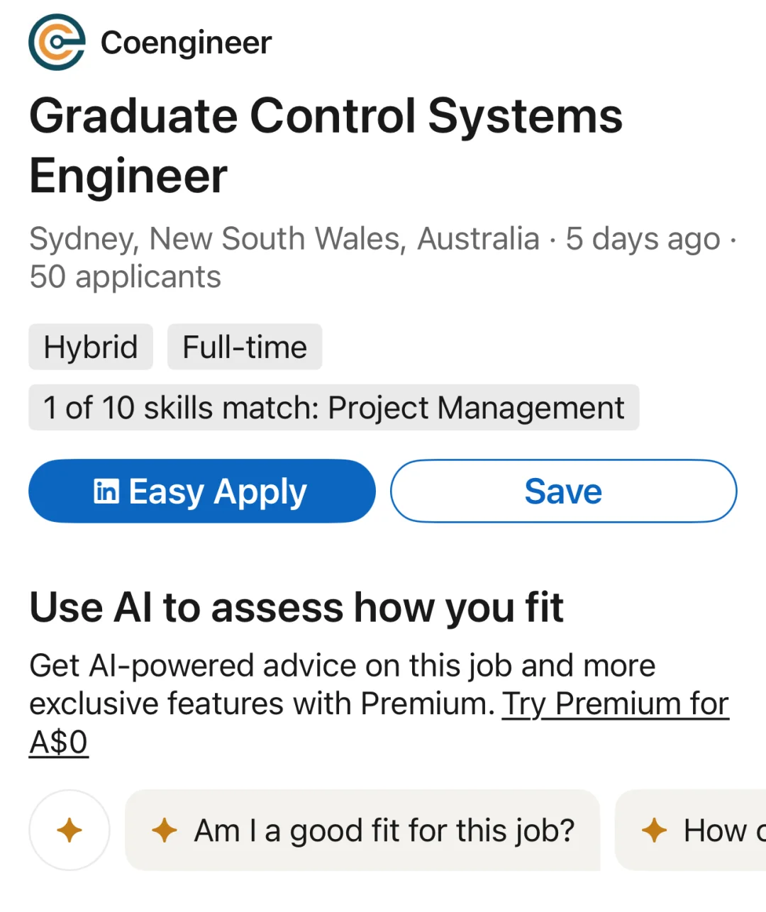 三月澳洲电气工程管培开放申请