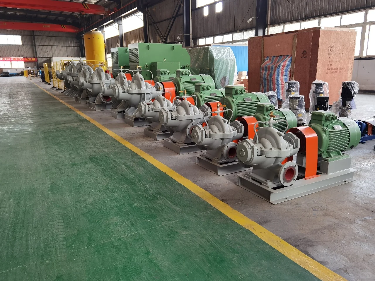 S型单级双吸清水离心泵是新型节能卧式中开泵