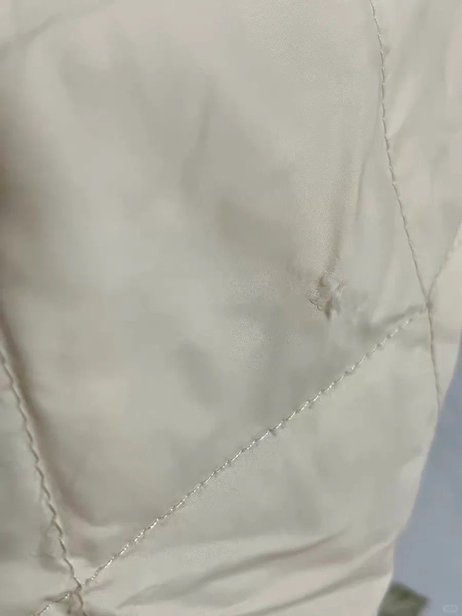 勾坏的衣服被补救的如此精致