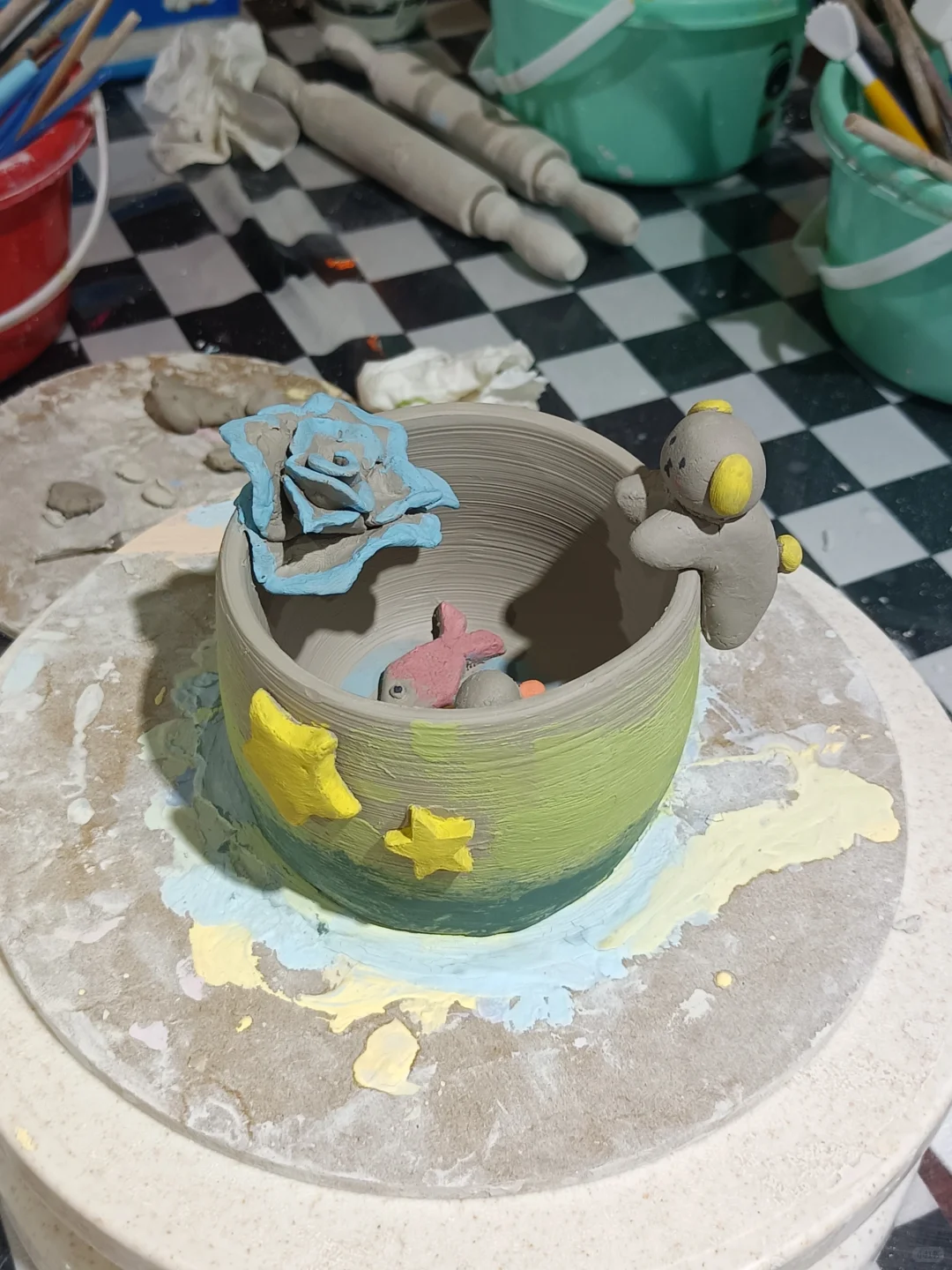 南京超值超便宜陶艺店！可撸猫撸小猪